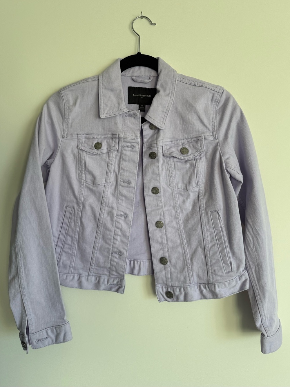 Banana Republic Pastel Lavender Denim Jacket - Women's